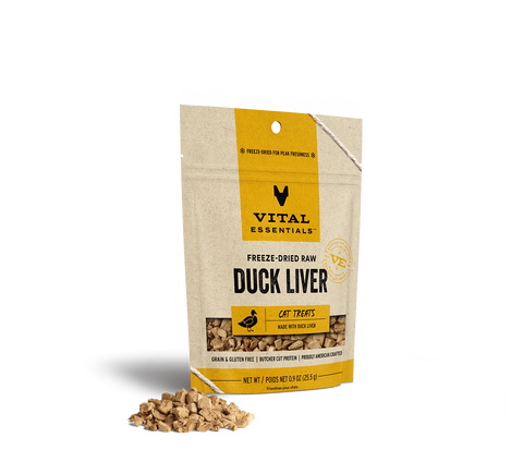 Vital Essentials - Freeze-Dried Duck Liver Cat Treat