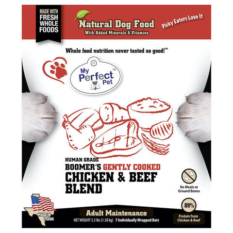 My Perfect Pet - Boomer's Chicken & Beef Blend - Gently Cooked Dog Food - 3.5 lb (Hillsborough County FL Delivery Only)