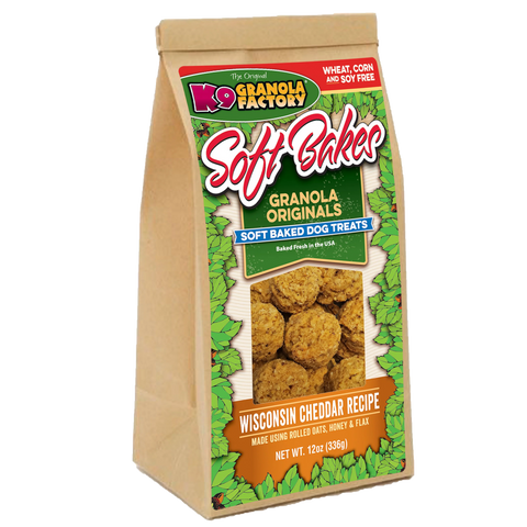 K9 Granola Factory - Soft Bakes Bites Wisconsin Cheddar Treat
