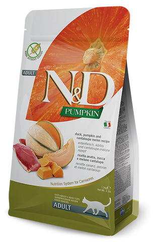 Farmina - N&D Pumpkin Duck & Cantaloupe Adult - Dry Cat Food - 3.3lb