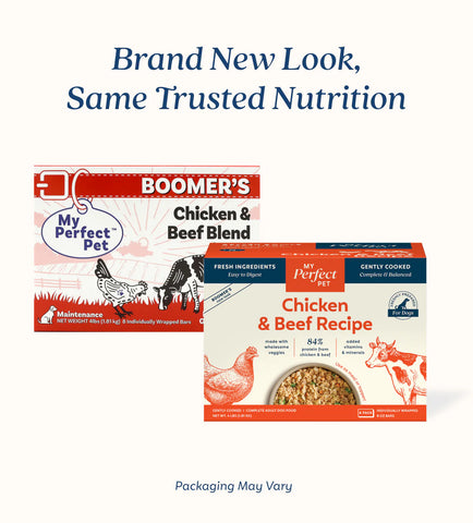 My Perfect Pet - Boomer's Chicken and Beef Blend - Gently Cooked Dog Food - 4 lb (Local Delivery Only)