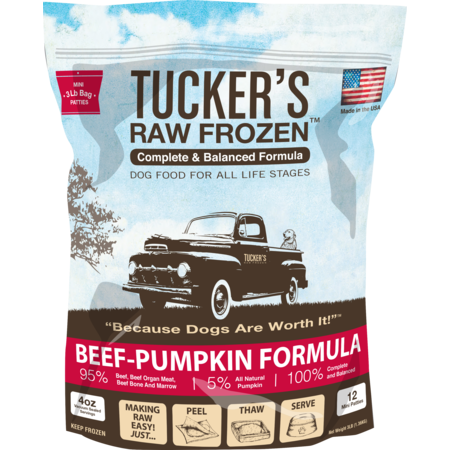 Tucker's - Beef Pumpkin - Raw Frozen Dog Food - Various Sizes (PRE-ORDER - Local Delivery Only)