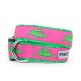 The Worthy Dog - Alligators Pink Collar