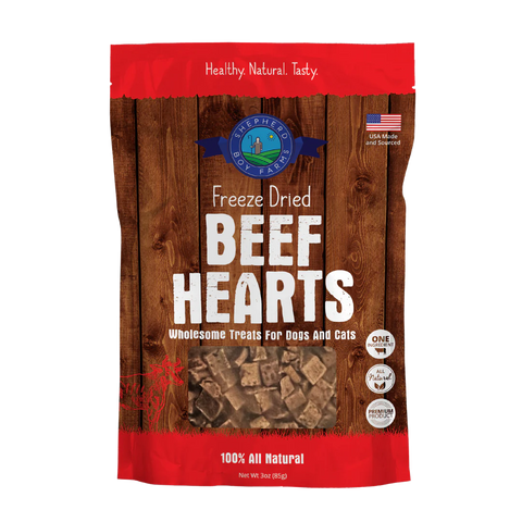 Shepherd Boy Farms - Freeze-Dried Beef Hearts Treat
