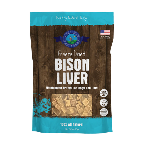 Shepherd Boy Farms - Freeze-Dried Bison Liver Treat