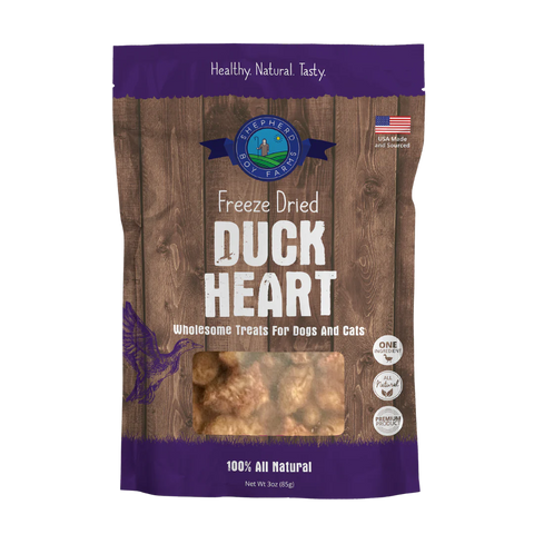 Shepherd Boy Farms - Freeze-Dried Duck Heart Treat