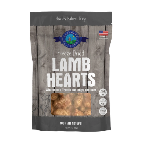 Shepherd Boy Farms - Freeze-Dried Lamb Hearts Treat