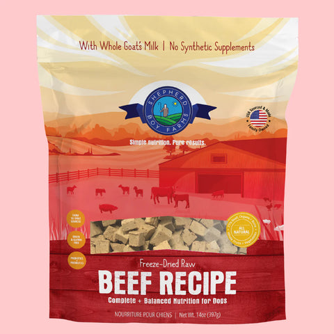 Shepherd Boy Farms - Beef Recipe - Freeze-Dried Dog Food - 14 oz