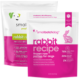 Small Batch - Frozen Rabbit Batch Patties - Raw Dog Food - 6 lb (Local Delivery Only)