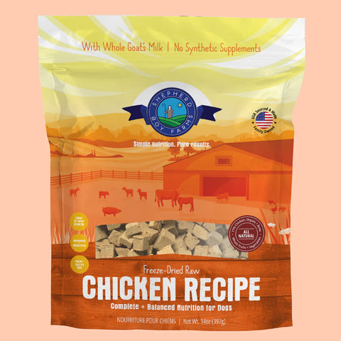 Shepherd Boy Farms - Chicken Recipe - Freeze-Dried Dog Food - 14 oz