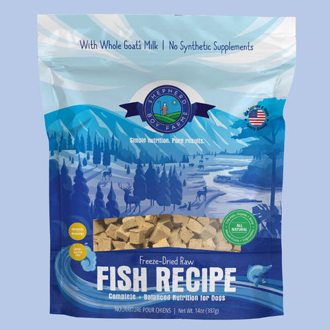 Shepherd Boy Farms - Fish Recipe - Freeze-Dried Dog Food - 14 oz
