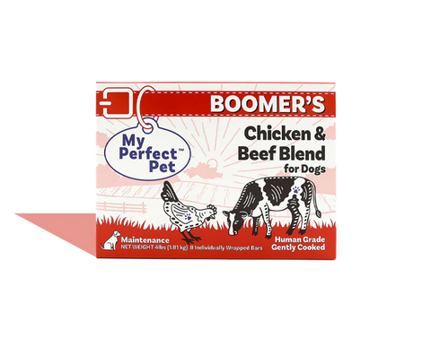 My Perfect Pet - Boomer's Chicken and Beef Blend - Gently Cooked Dog Food - 4 lb (Local Delivery Only)