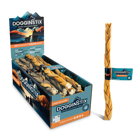 Dogginstix - Braided Lamb Collagen