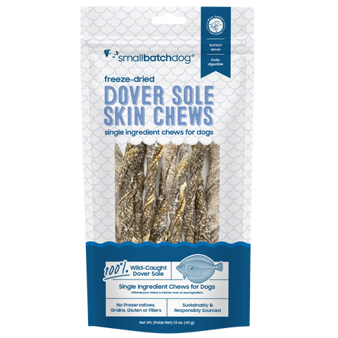 Small Batch - Freeze-Dried Dover Sole Skin Chews