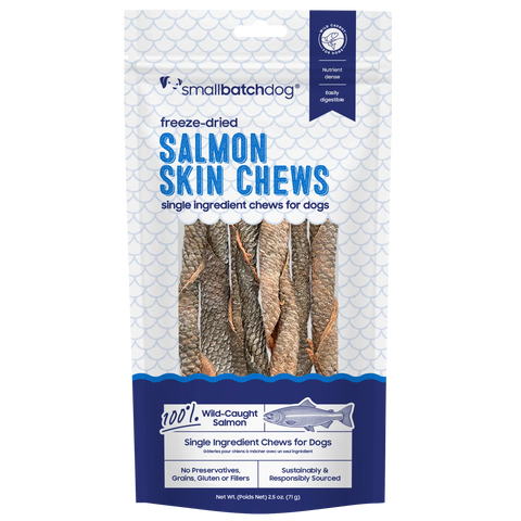 Small Batch - Freeze-Dried Salmon Skin Chews