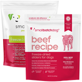 Small Batch - Beef Sliders - Freeze-Dried Dog Food - Various Sizes