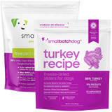 Small Batch - Turkey Sliders - Freeze-Dried Dog Food - Various Sizes