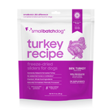 Small Batch - Turkey Sliders - Freeze-Dried Dog Food - Various Sizes