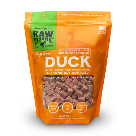 Raw Dynamic - Duck Formula - Raw Dog Food - Various Sizes (PREORDER-Local Delivery Only)