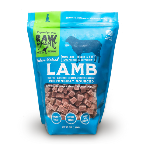Raw Dynamic - Lamb Formula - Raw Dog Food - Various Sizes (PREORDER-Local Delivery Only)