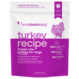 Small Batch - Turkey Batch Patties - Raw Dog Food - 6 lb (Local Delivery Only)