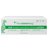 Small Batch - Frozen Duck Patties Bulk Box - Raw Dog Food - 18 lb (PRE-ORDER Local Delivery Only)