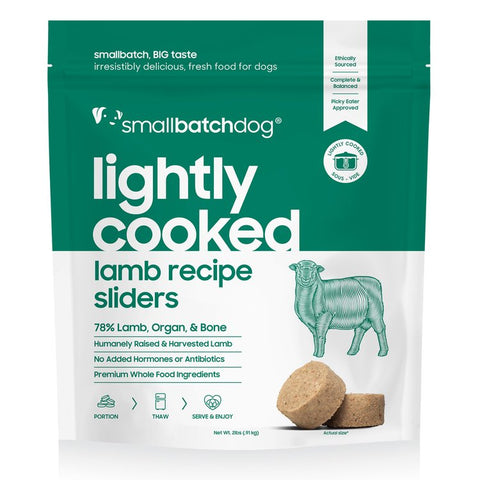 Small Batch - Lightly Cooked Lamb Batch - Gently Cooked Dog Food - Various Sizes (Local Delivery Only)