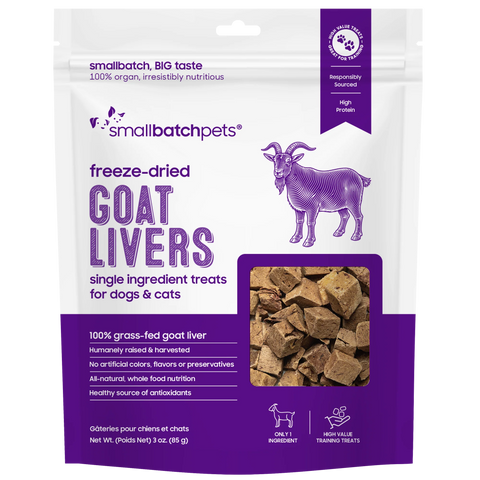 Small Batch - Freeze-Dried Goat Livers
