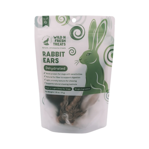 Wild N Fresh - Dehydrated Rabbit Ears 6 Pack
