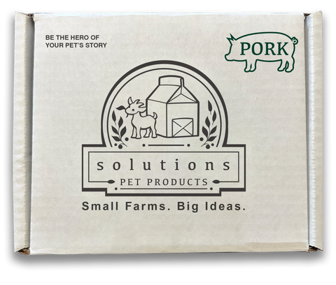 Solutions Pet Products - Pork Recipe - Raw Dog Food - Various Sizes (PRE-ORDER-Local Delivery Only)
