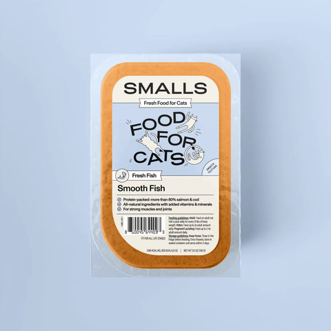Smalls - Frozen Smooth Fish - Gently Cooked Cat Food - 5.5oz