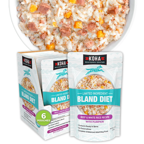 KOHA - Limited Ingredient Bland Diet Beef & White Rice Recipe - Wet Dog Food - 12.5 oz