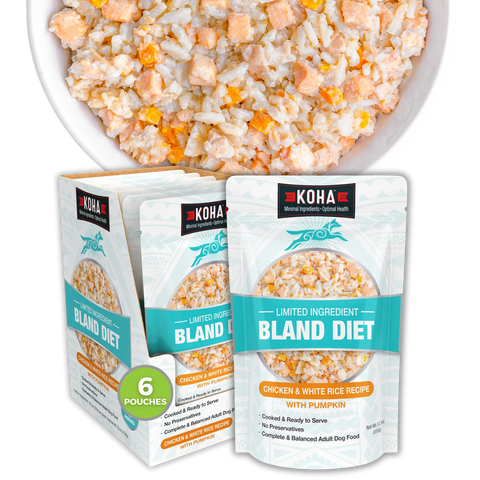 KOHA - Limited Ingredient Bland Diet Chicken & White Rice Recipe - Wet Dog Food - 12.5 oz