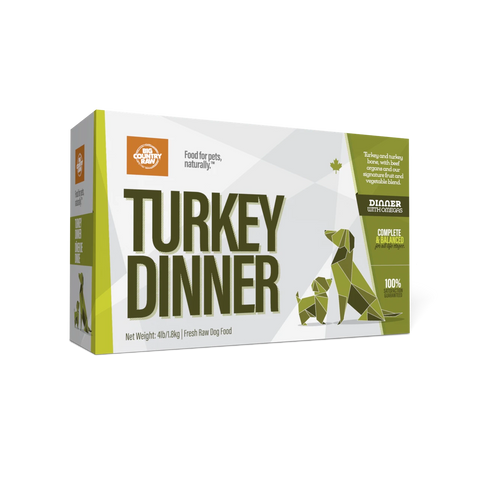 Big Country Raw - Frozen Turkey - Raw Dog Food - 4 lb Box (Local Delivery Only)