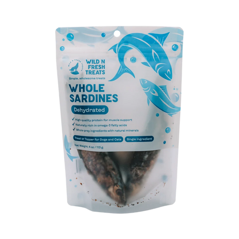 Wild N Fresh - Dehydrated Whole Wild Caught Sardines 6 Pack