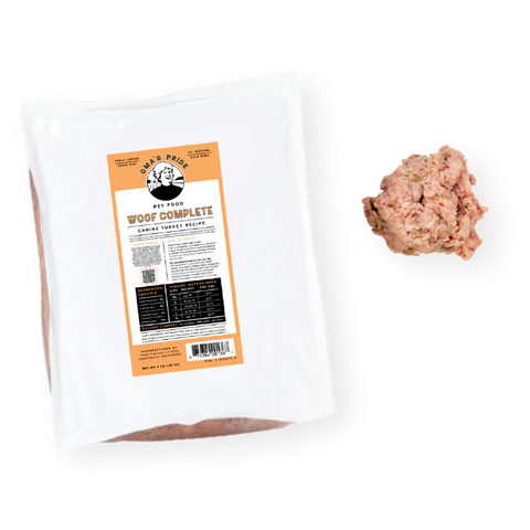 Oma's Pride - Woof Complete Turkey - Raw Dog Food - Various Sizes (Local Delivery Only)