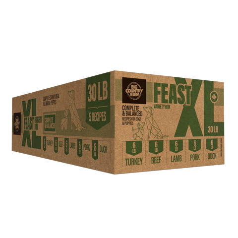 Big Country Raw - XL Feast - Raw Dog Food - 30 lb (PRE-ORDER-Local Delivery Only)