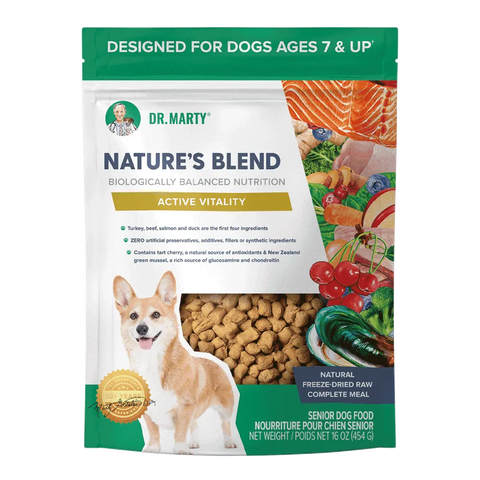 Dr. Marty's - Nature's Blend Active Vitality - Freeze Dried Dog Food - Various Sizes
