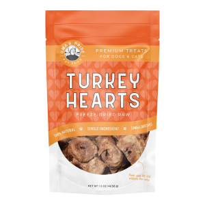 Oma's Pride - Freeze-Dried Turkey Hearts Sliced