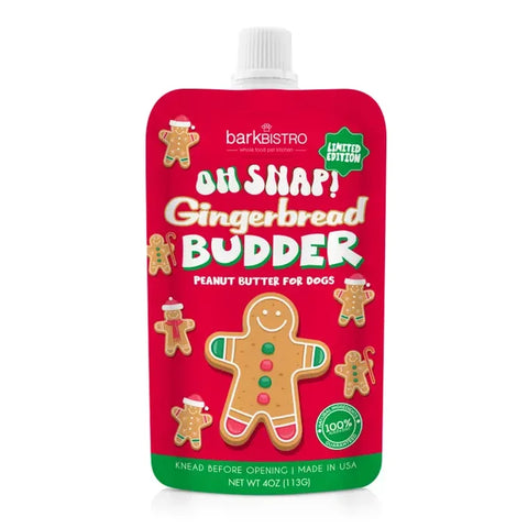 Bark Bistro - Buddy Budder Oh Snap! Gingerbread Holiday Pouch
