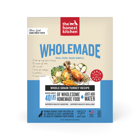The Honest Kitchen - Whole Grain Wholemade Dehydrated Turkey- Dehydrated Dog Food - Various Sizes