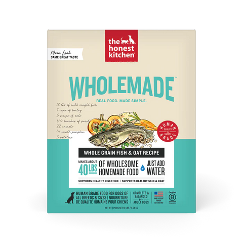 The Honest Kitchen - Whole Grain Wholemade Dehydrated Fish - Dehydrated Dog Food - Various Sizes