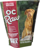 OC Raw - Frozen Beef & Produce Meaty Rox - Raw Dog Food - Various Sizes (PRE-ORDER-Local Delivery Only)