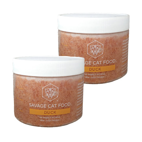 Savage Cat - Duck - Raw Cat Food - 12oz (Local Delivery Only)