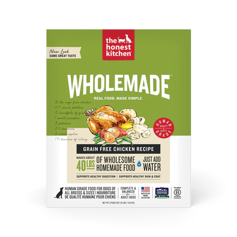 The Honest Kitchen - Wholemade Grain-Free Dehydrated Chicken - Dehydrated Dog Food - Various Sizes