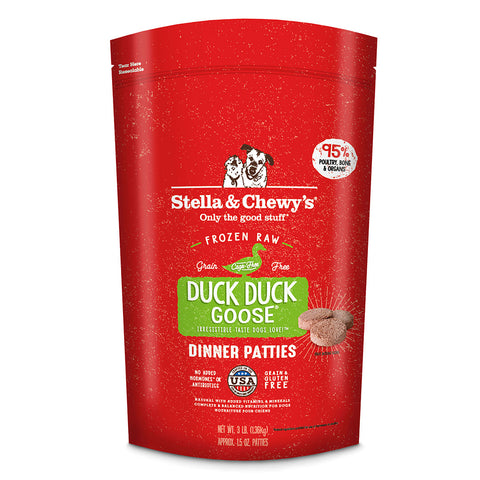 Stella & Chewy's - Duck Duck Goose Dinner Patties - Raw Frozen Dog Food - Various Sizes (Local Delivery Only)