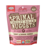 Primal - Nuggets Turkey & Sardine - Freeze-Dried Dog Food - Various Sizes