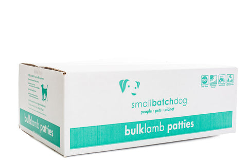 Small Batch - Frozen Lamb Batch Patties - Raw Dog Food - 18 lb (Local Delivery Only)